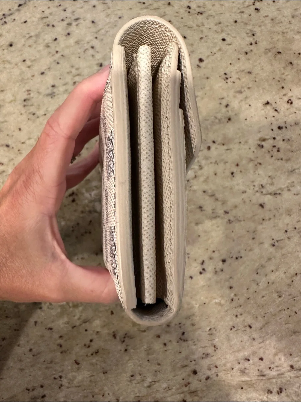 Louis Vuitton Damier Azur Envelope Wallet in White and Blue